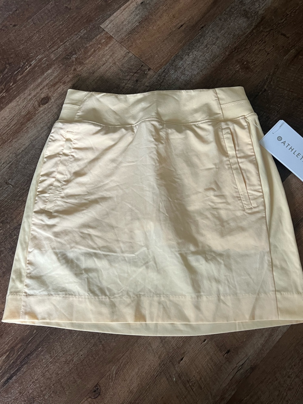 Athleta Light Yellow Performance Skort